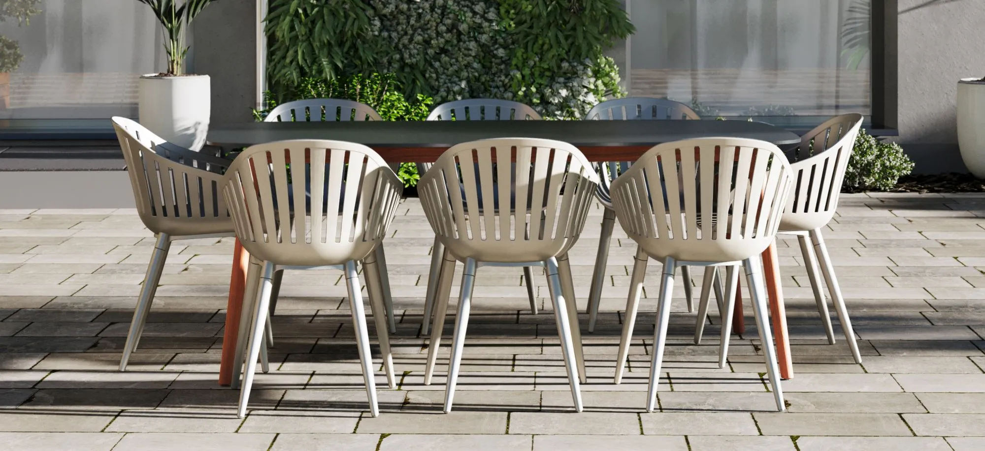 Amazonia 9 Pc Outdoor Rectangular Patio Dining Set