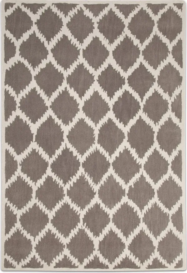 Lifestyle Kimble 5' x 8' Area Rug - Gray and Ivory