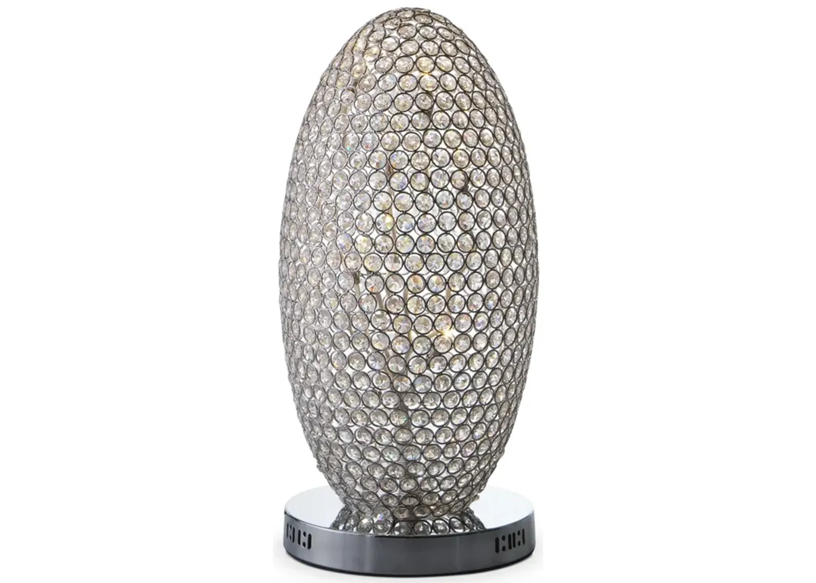 Crystal Globe 21'' Table Lamp