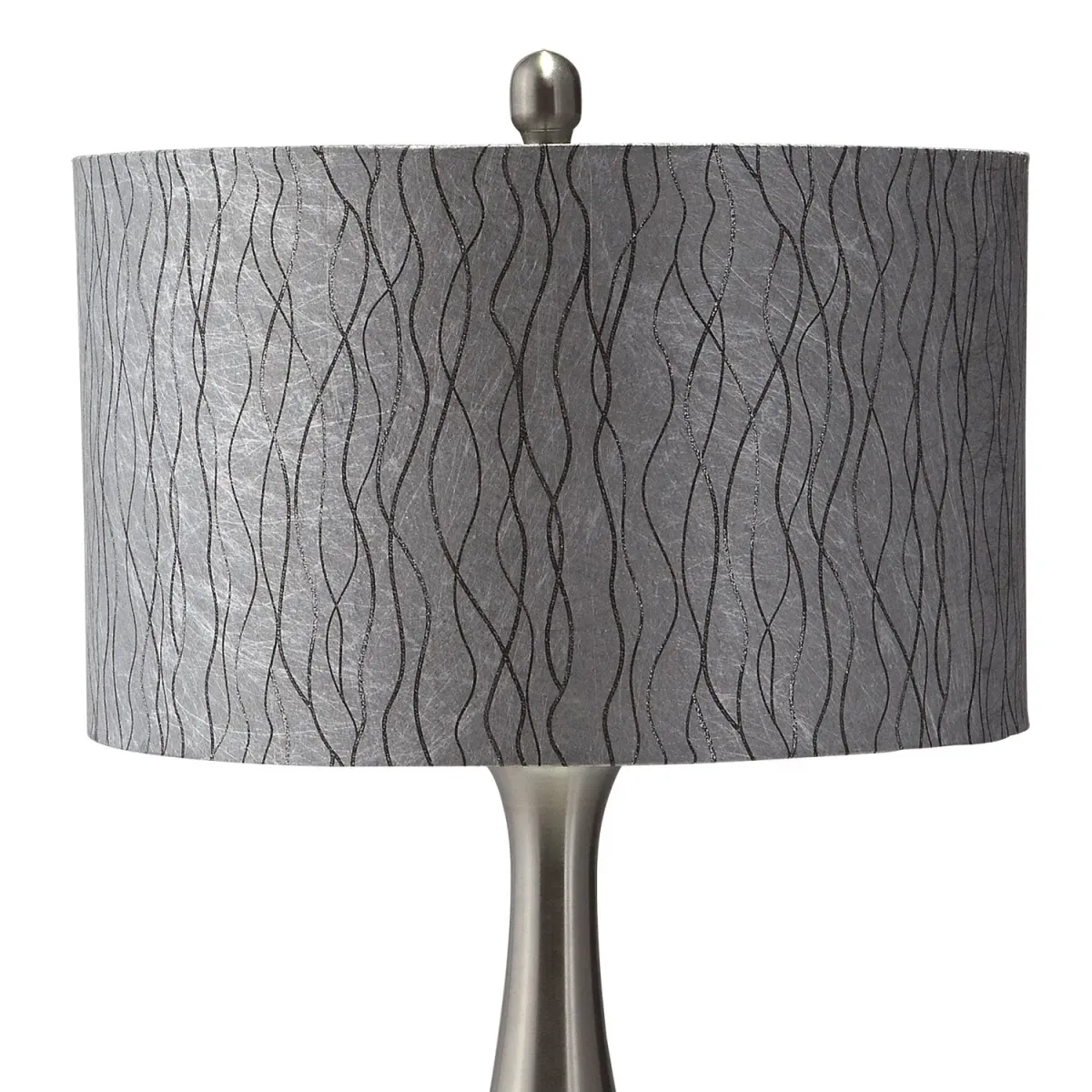 Metal Silver 27'' Table Lamp