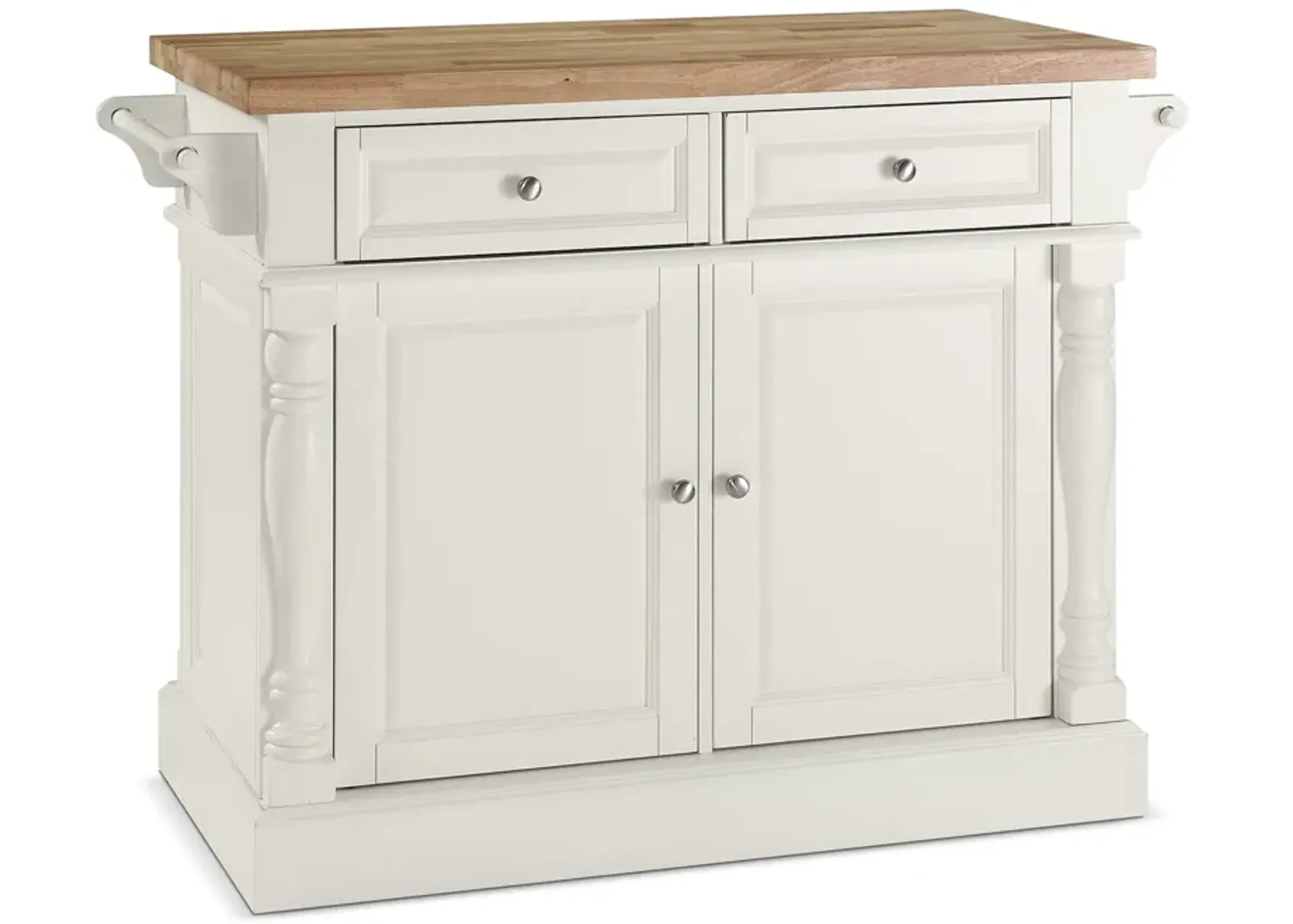 Warren Kitchen Island - White