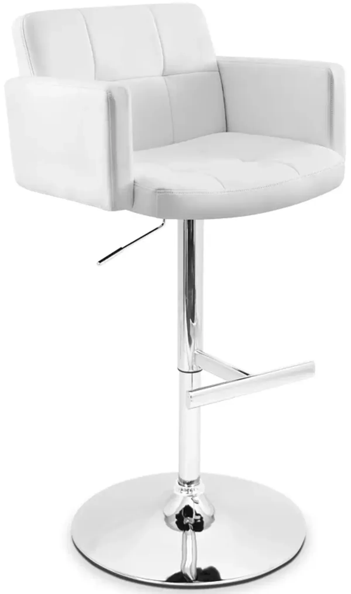 Porter Adjustable Bar Stool - White