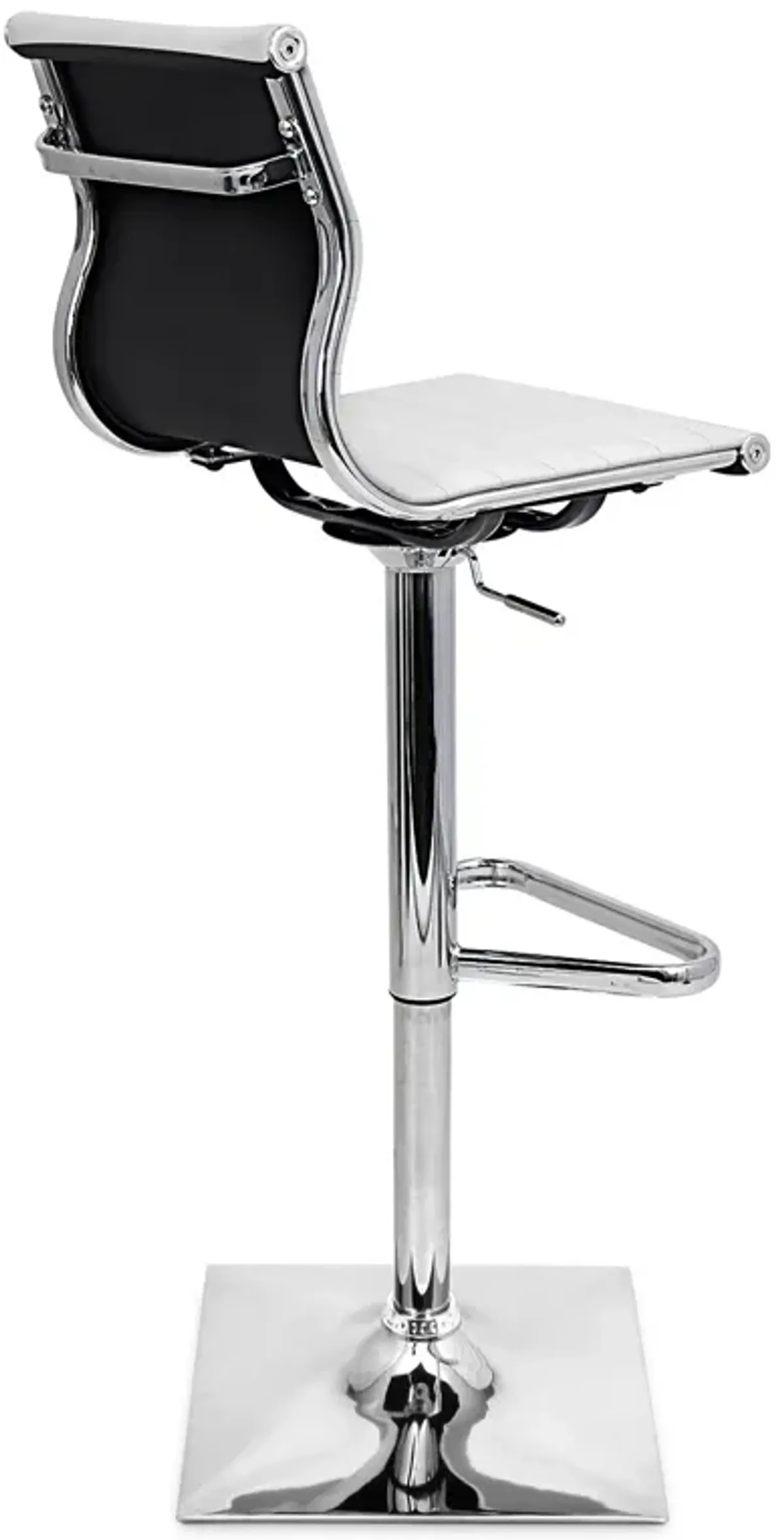 Pierce Adjustable Bar Stool - White