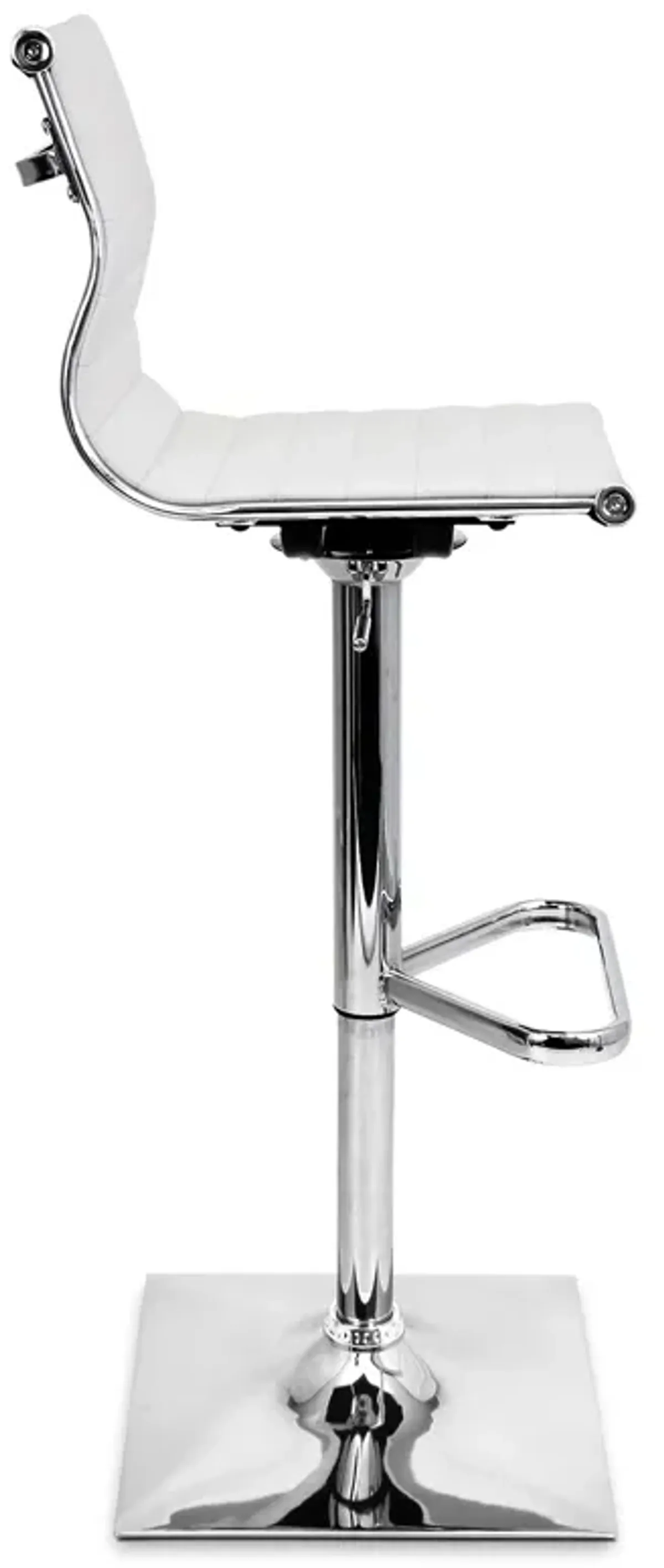 Pierce Adjustable Bar Stool - White