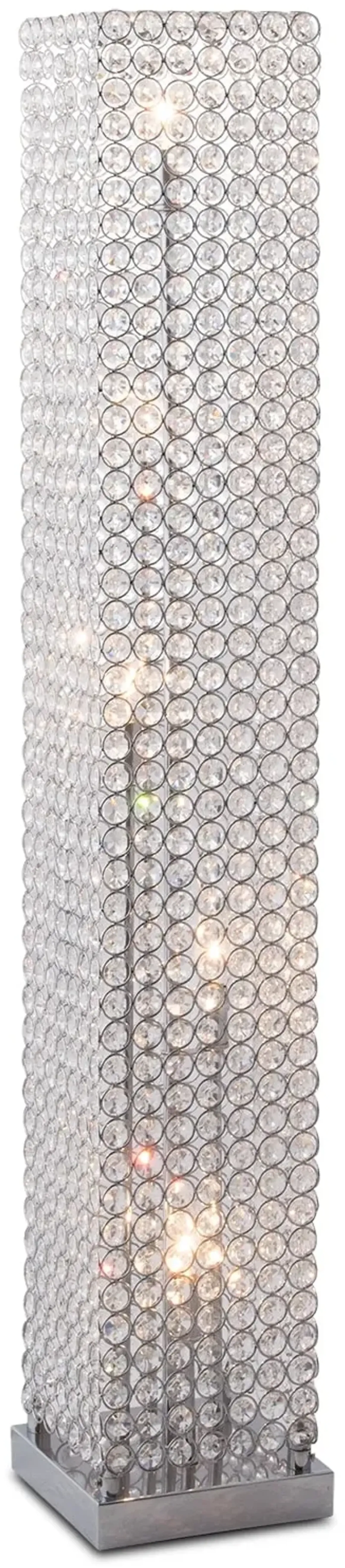 Crystal Tower 49'' Floor Lamp