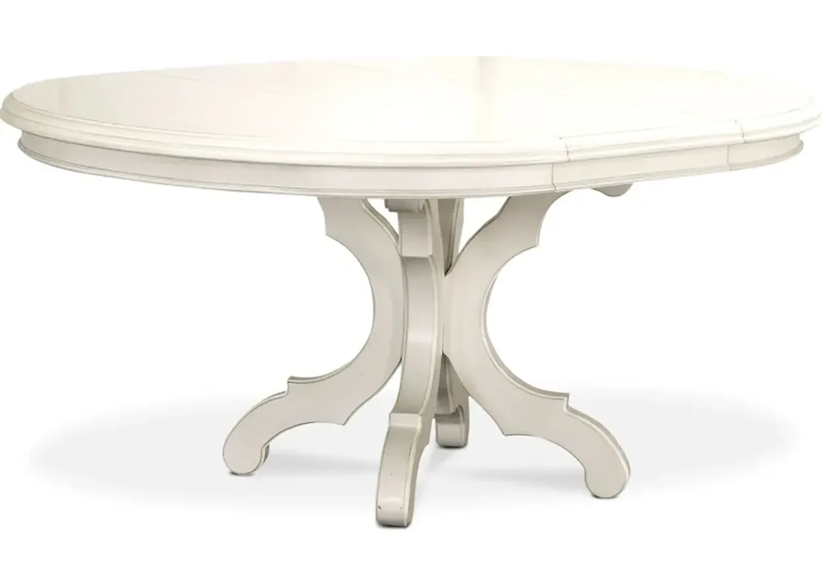 Charleston Round Extendable Dining Table - White