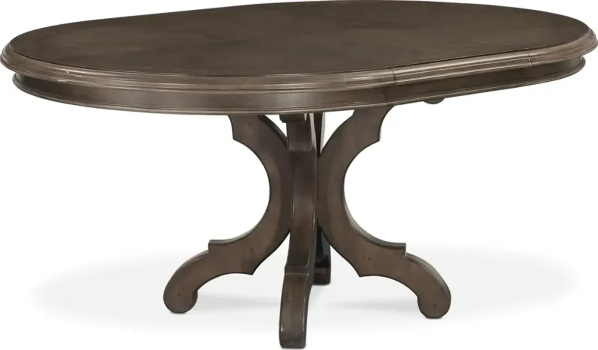 Charleston Round Extendable Dining Table - Gray