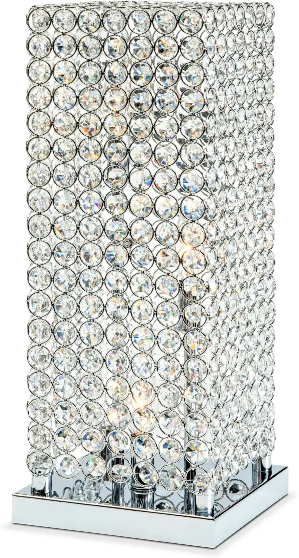 Crystal Tower 20'' Table Lamp