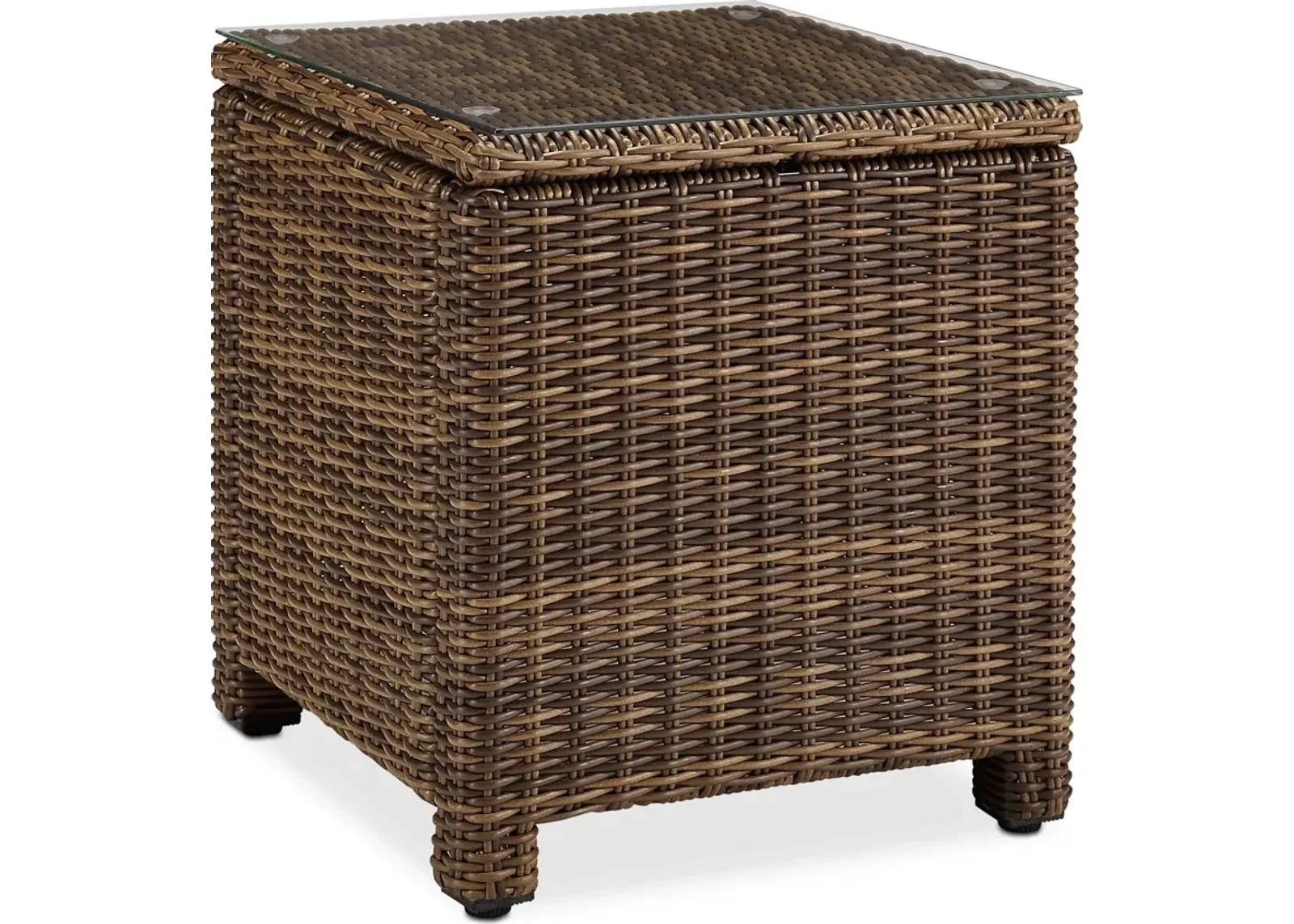 Destin Outdoor End Table - Brown