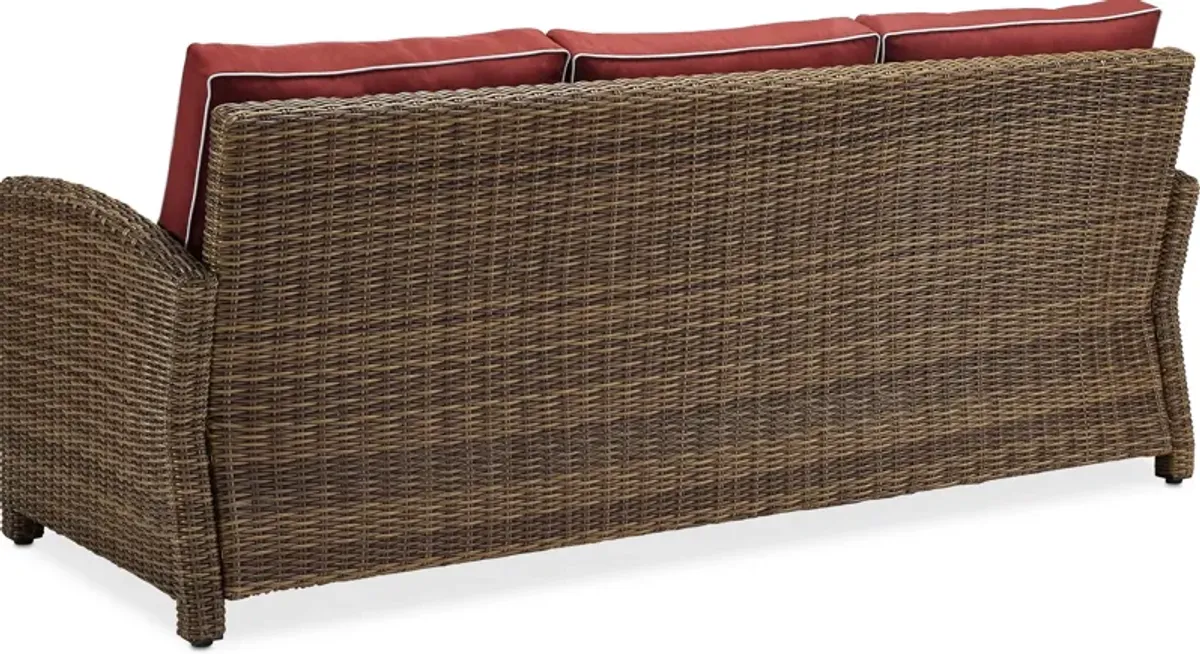 Destin Outdoor Sofa - Sangria