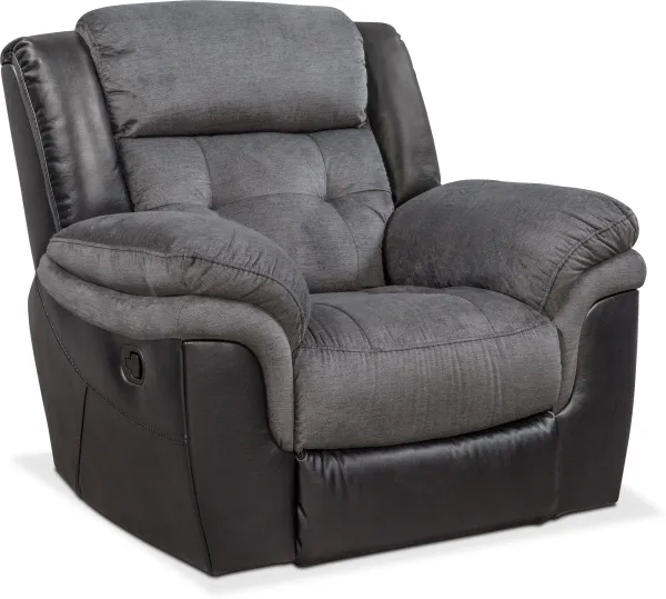 Tacoma Manual Glider Recliner - Black