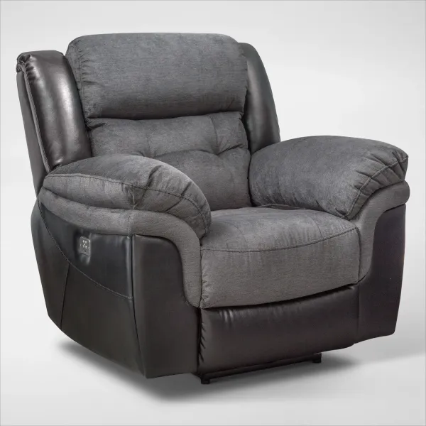 Tacoma Dual-Power Recliner - Black