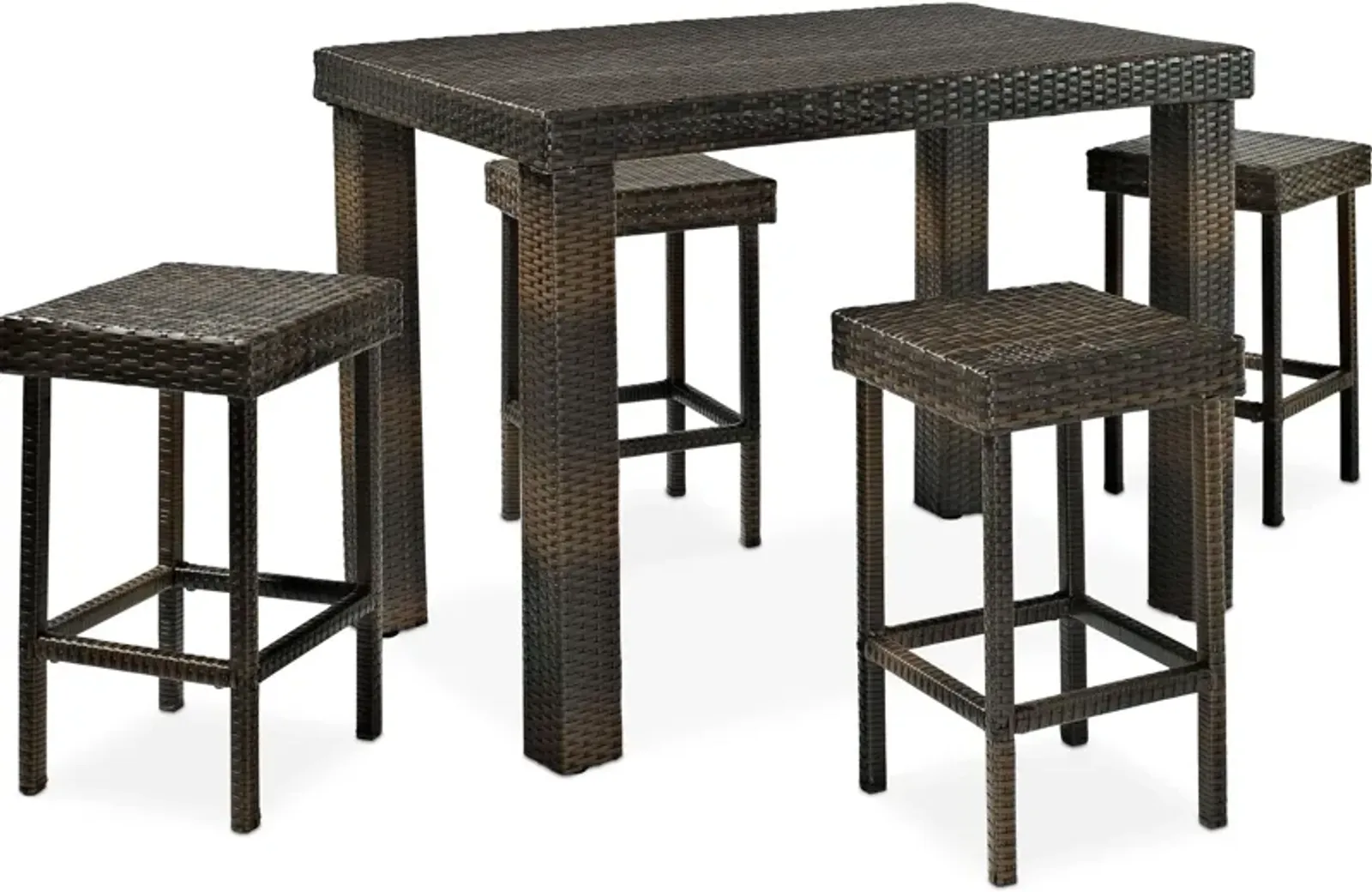 Aldo Outdoor Counter-Height Dining Table and 4 Stools