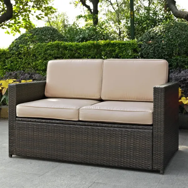 Aldo Outdoor Loveseat - Sand