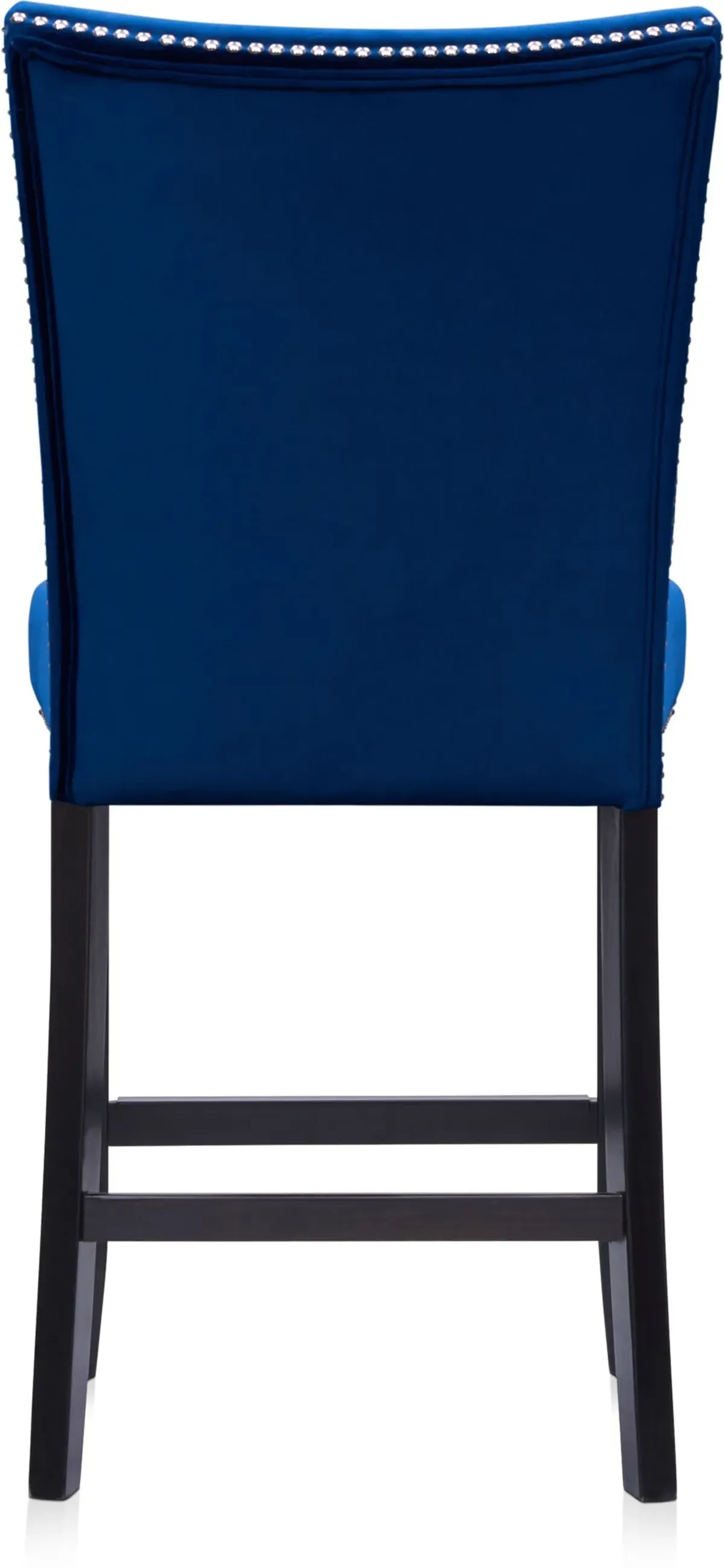 Artemis Counter-Height Upholstered Stool - Blue