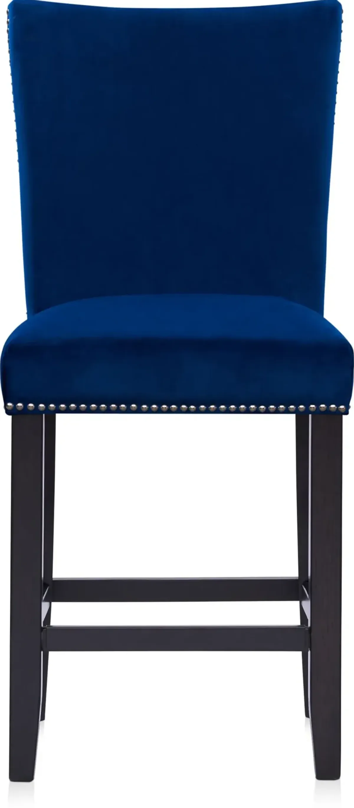 Artemis Counter-Height Upholstered Stool - Blue