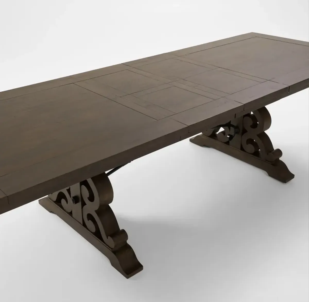 Charthouse Rectangular Extendable Dining Table - Charcoal