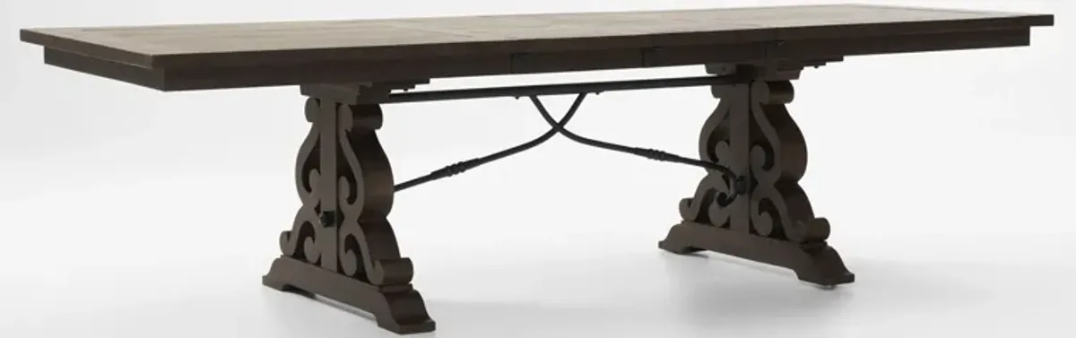 Charthouse Rectangular Extendable Dining Table - Charcoal