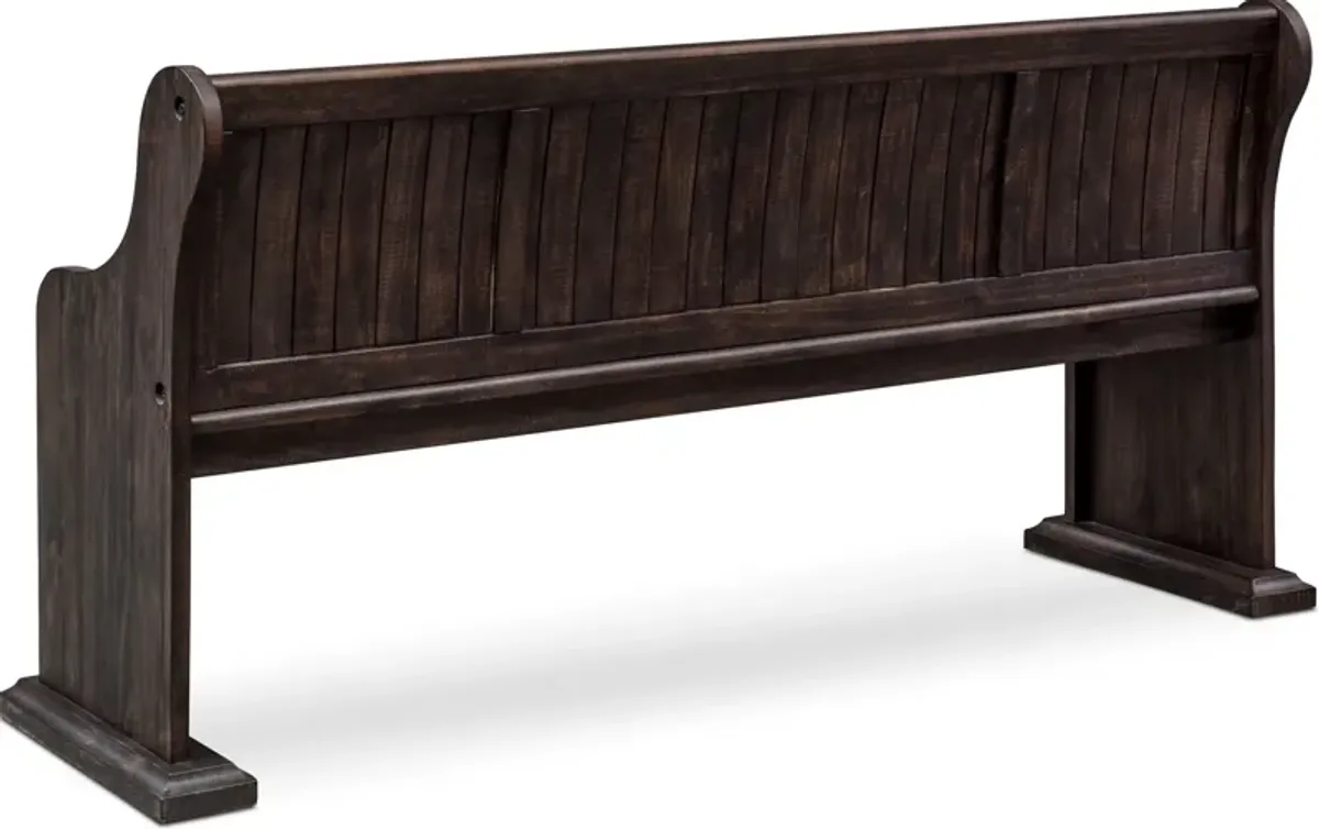 Charthouse Dining Bench - Charcoal