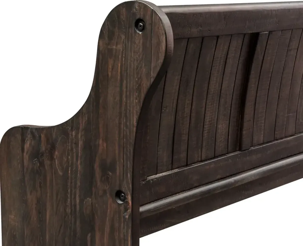 Charthouse Dining Bench - Charcoal