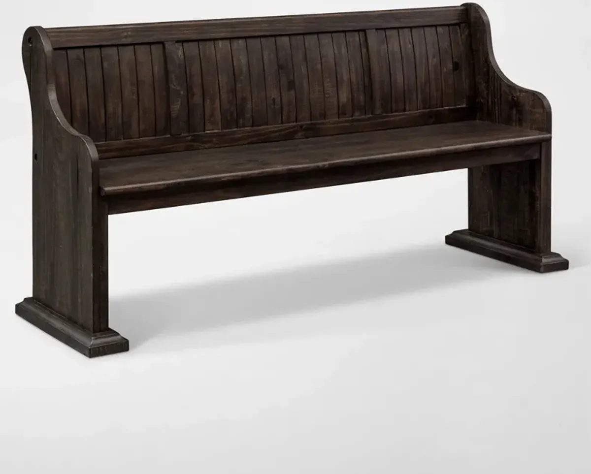 Charthouse Dining Bench - Charcoal