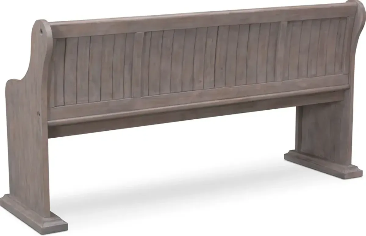 Charthouse Dining Bench - Gray