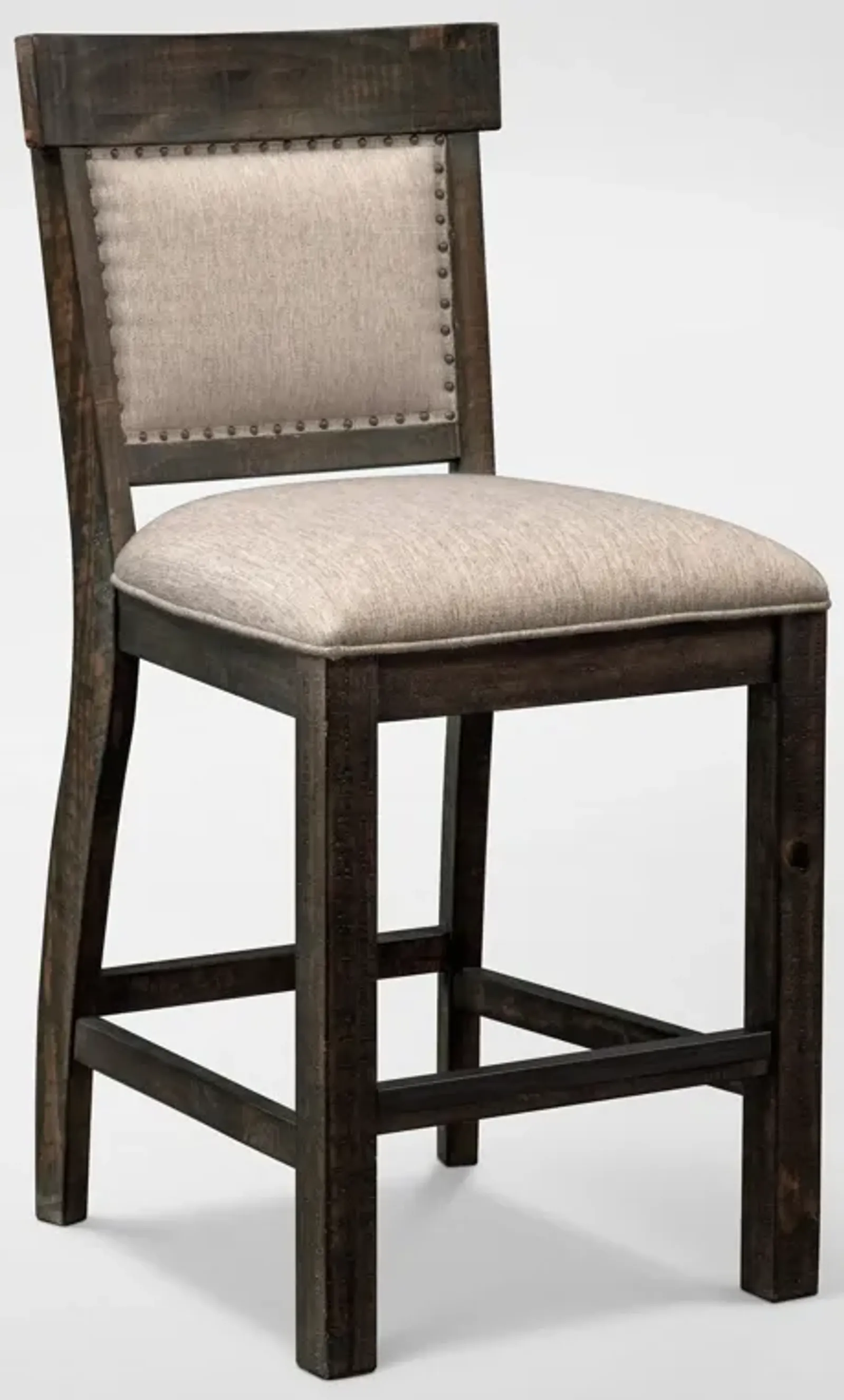 Charthouse Counter-Height Upholstered Stool - Charcoal