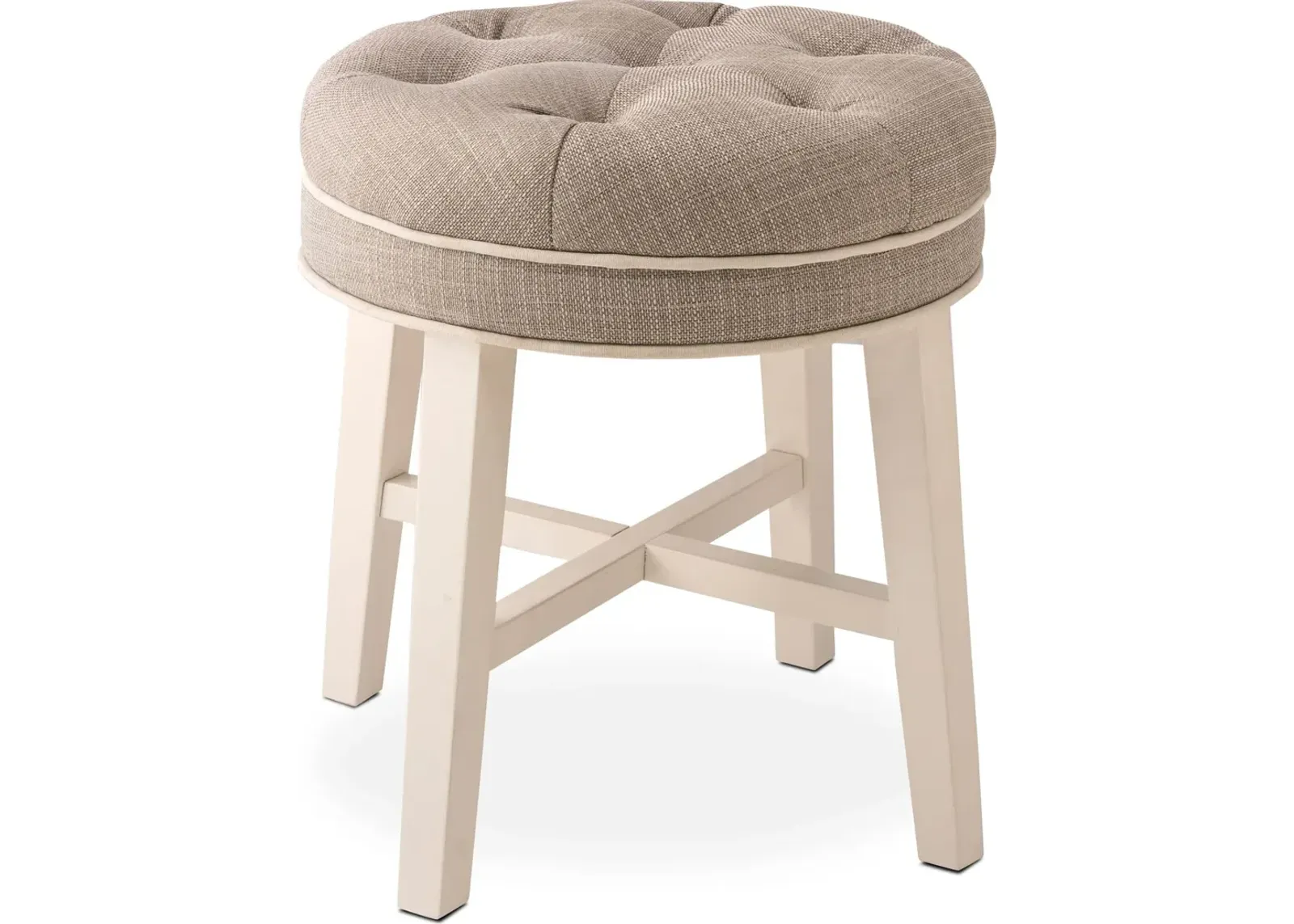 Emma Vanity Stool - Gray