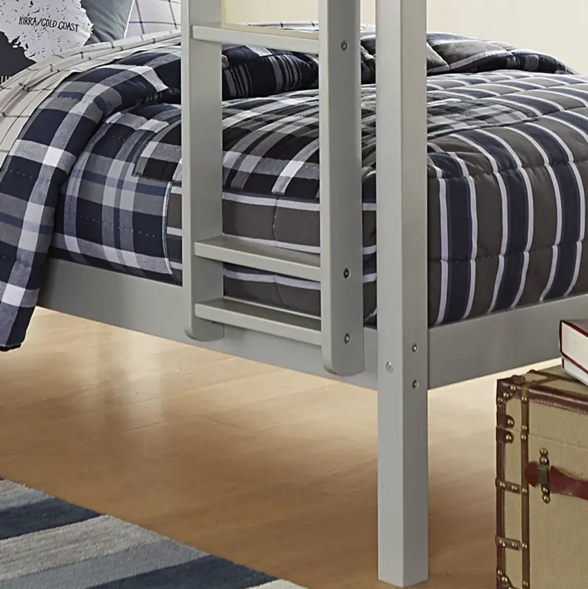 Hudson Twin Bunk Bed - Gray