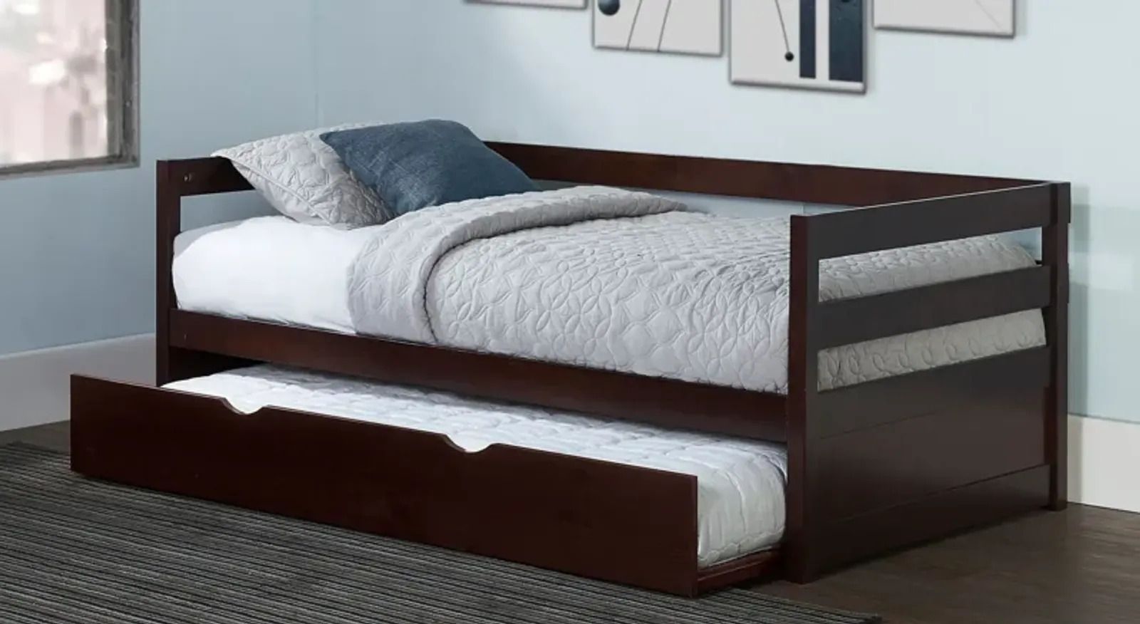 Hudson Twin Trundle Daybed - Chocolate