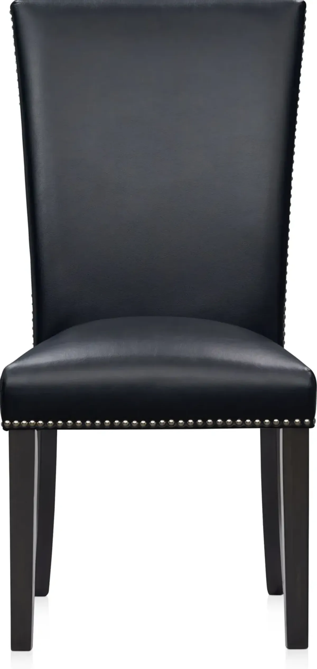 Artemis Marble Dining Table and 4 Upholstered Dining Chairs - White Marble/Black