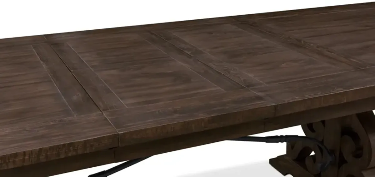 Charthouse Rectangular Extendable Dining Table and 4 Dining Chairs - Charcoal