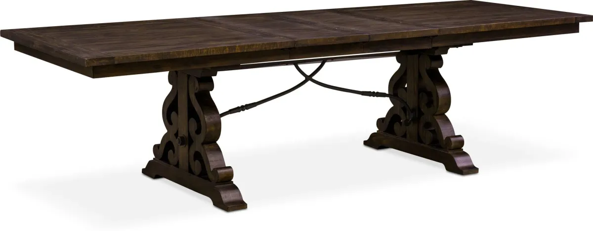 Charthouse Rectangular Extendable Dining Table, 4 Dining Chairs and Bench - Charcoal