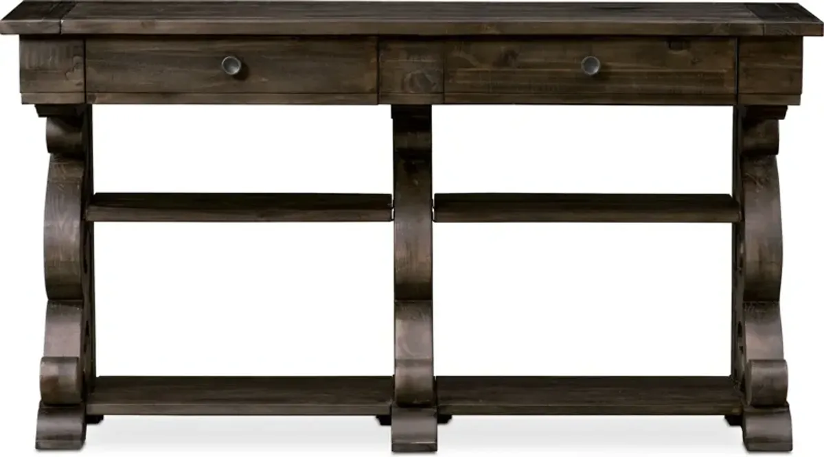 Charthouse Sofa Table - Charcoal