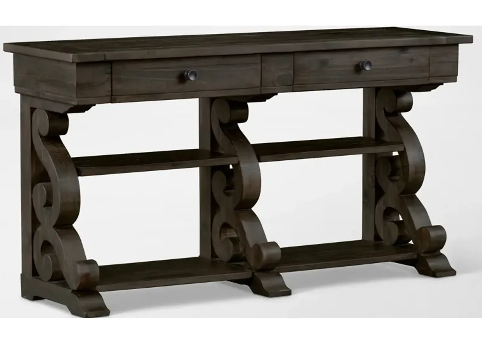 Charthouse Sofa Table - Charcoal