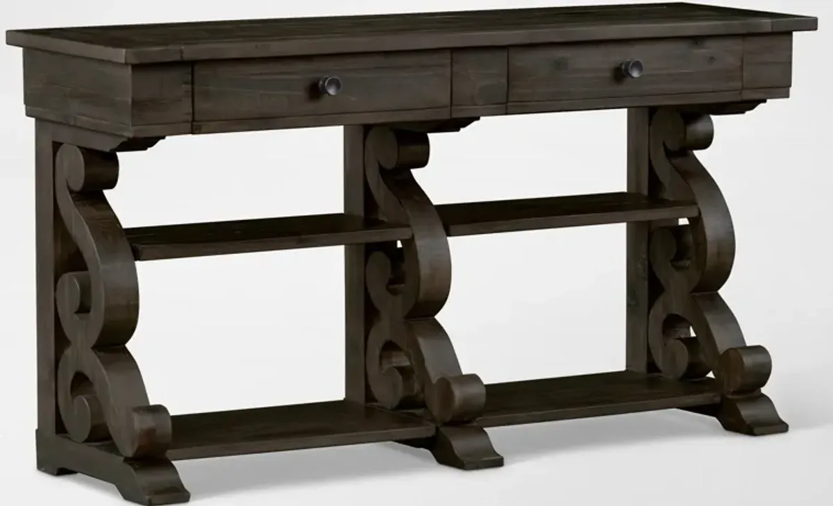 Charthouse Sofa Table - Charcoal