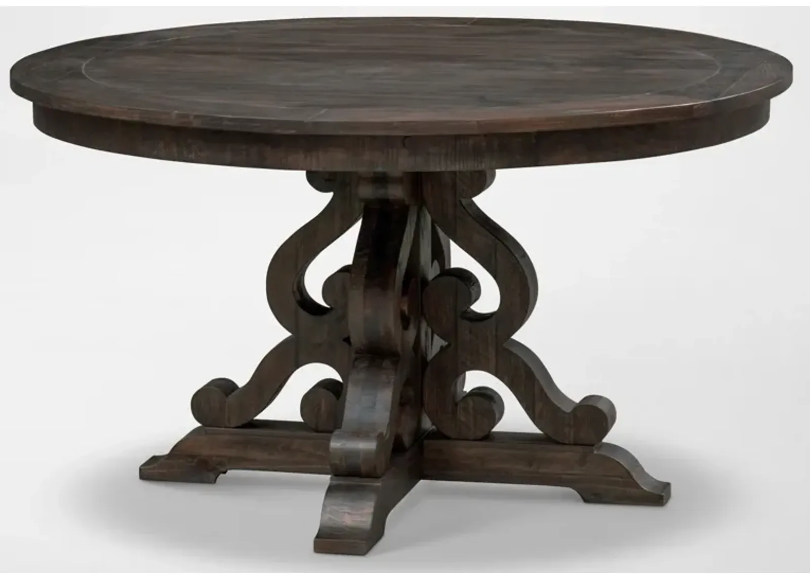 Charthouse Round Dining Table - Charcoal