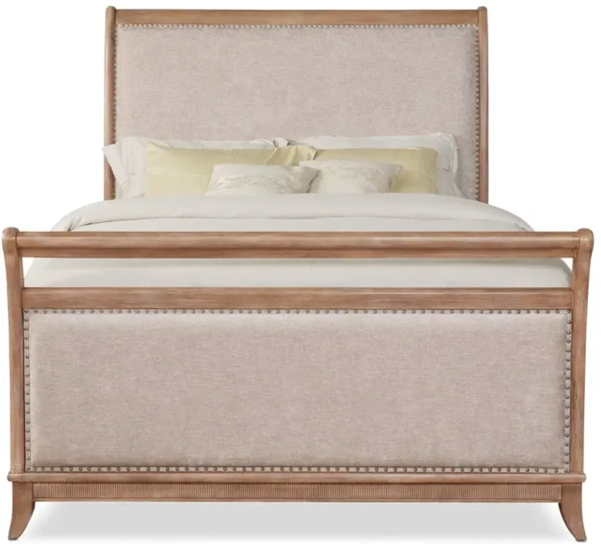 Hazel Queen Upholstered Storage Bed - Latte