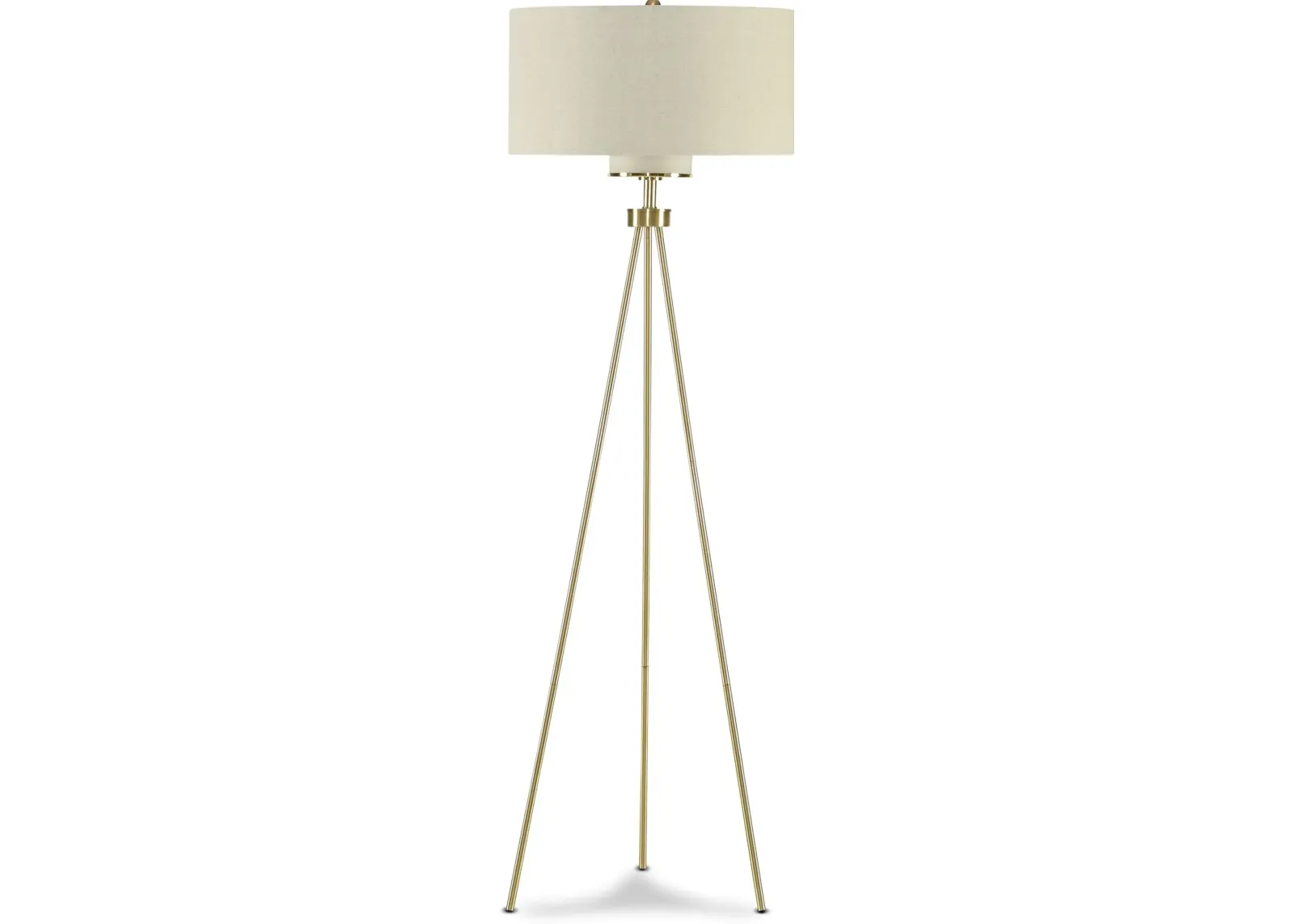 Pacific 65'' Floor Lamp - Brushed Steel