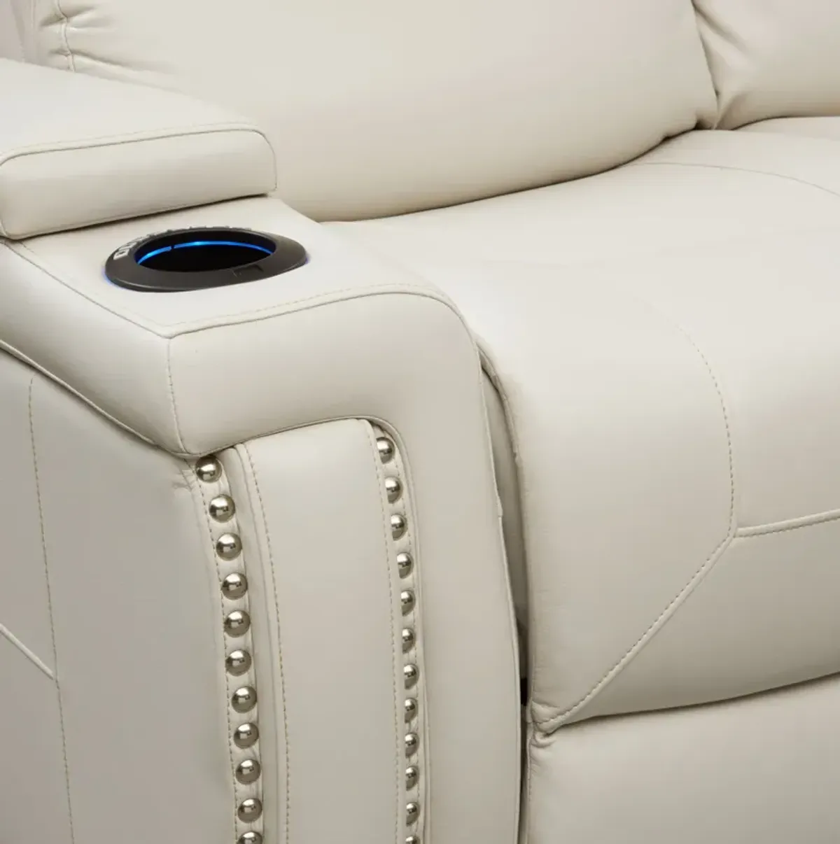 Jackson Triple-Power Reclining Sofa - Ivory