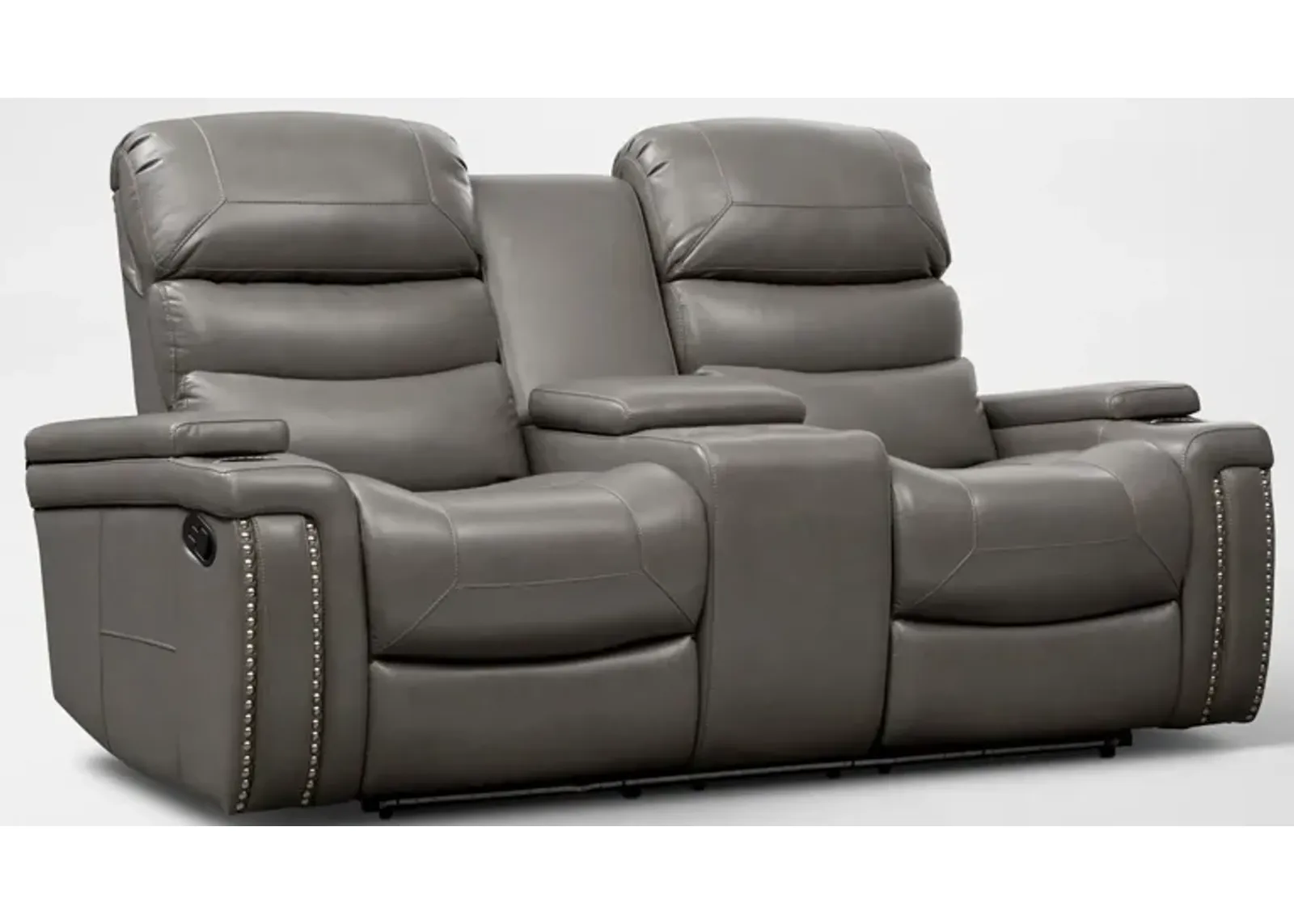 Jackson Manual Reclining Loveseat - Gray