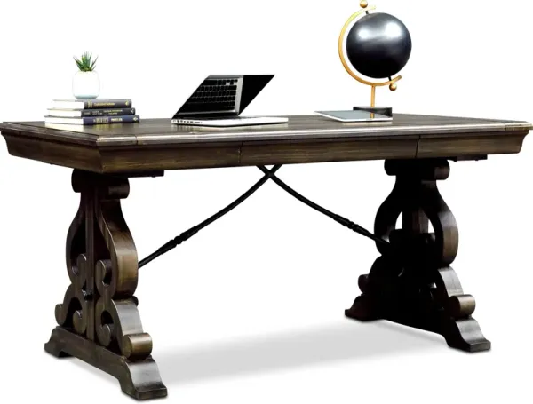 Charthouse Office Desk - Charcoal