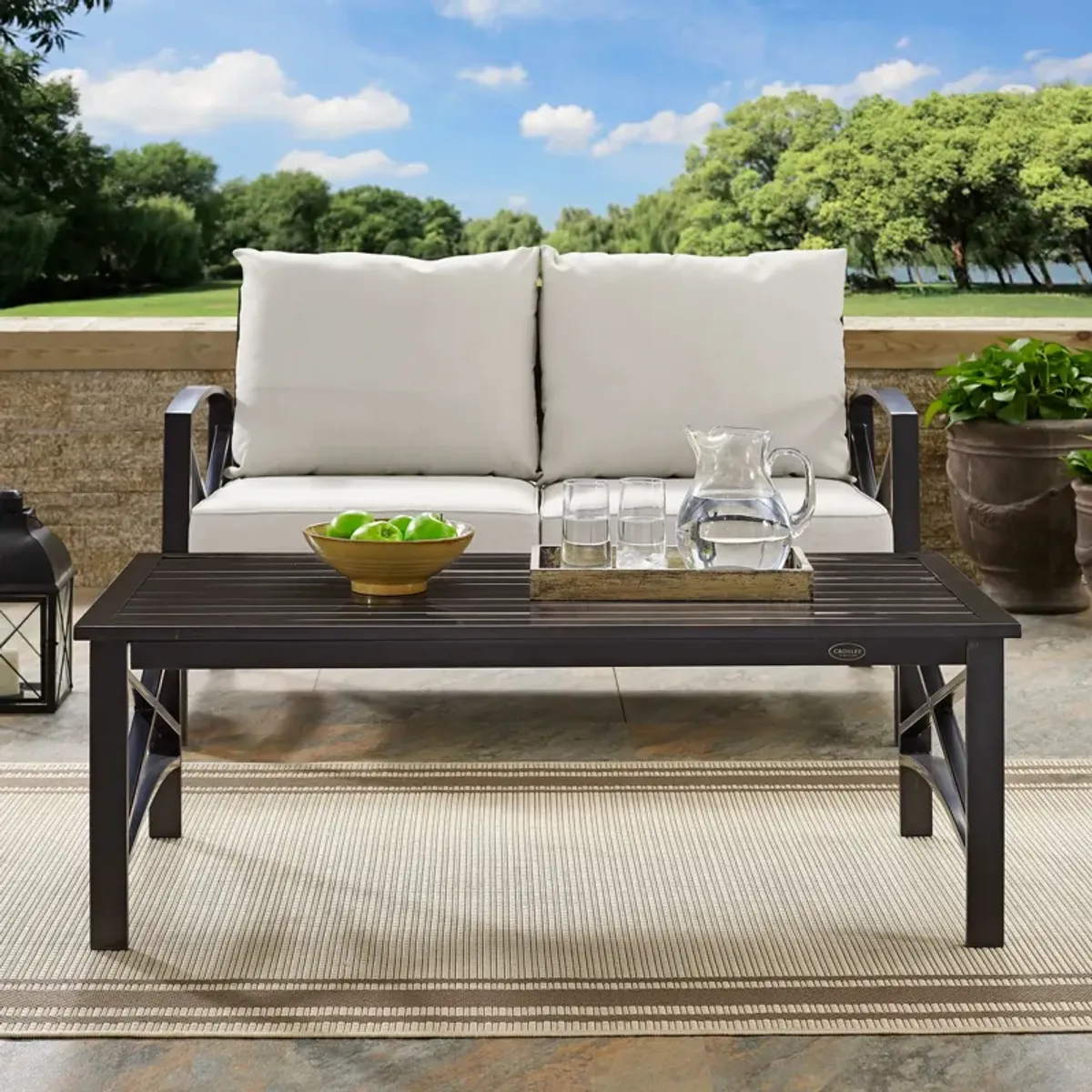 Clarion Outdoor Coffee Table - Bronze