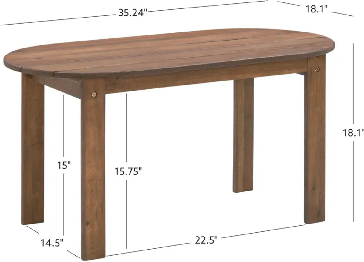 Hampton Beach Outdoor Coffee Table - Teak