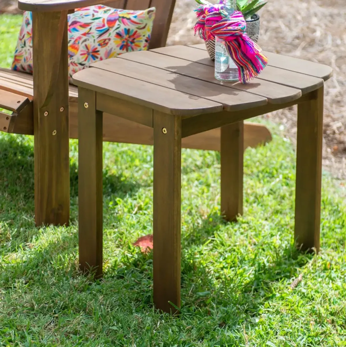 Hampton Beach Outdoor End Table - Teak