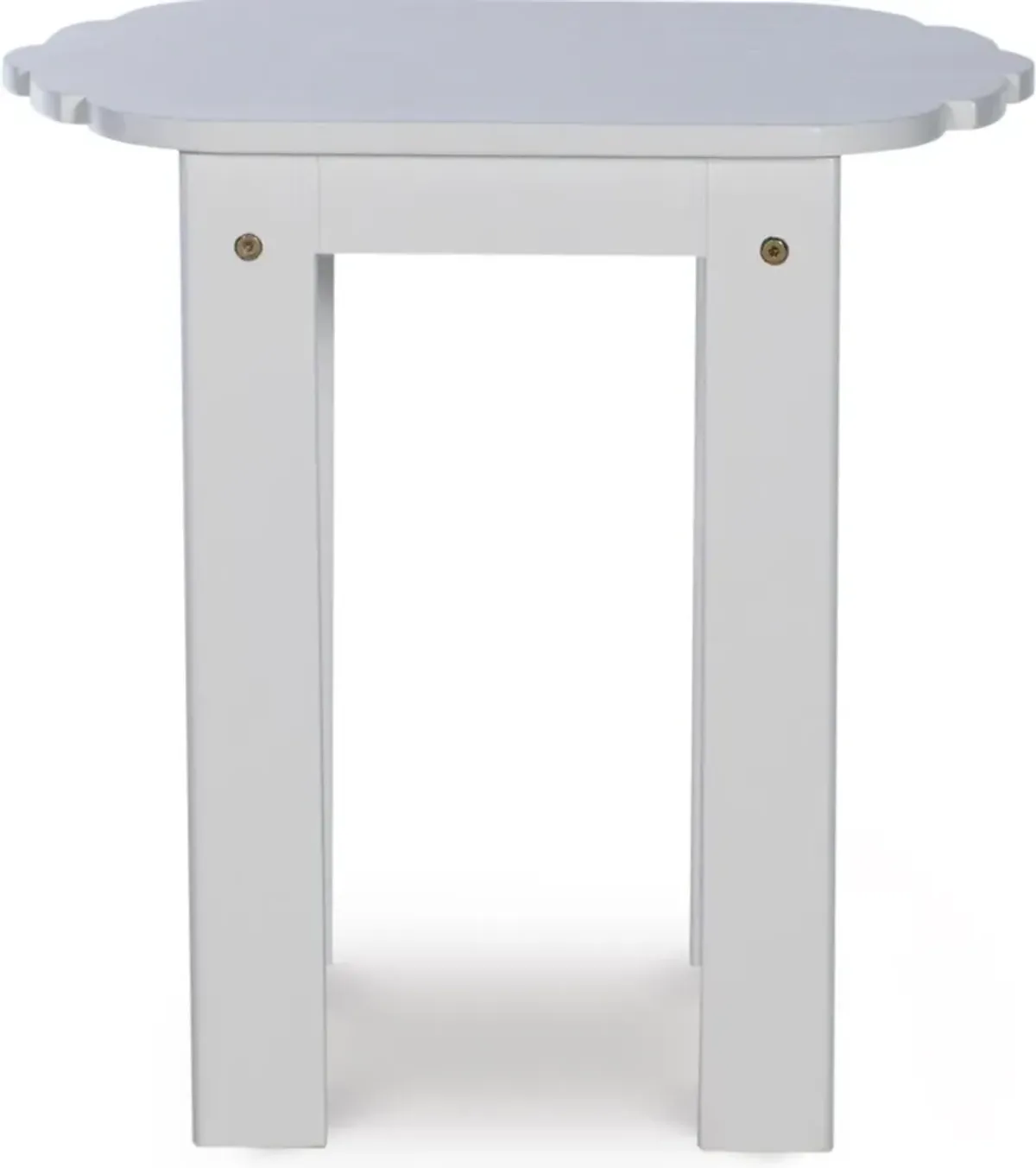 Hampton Beach Outdoor End Table - White