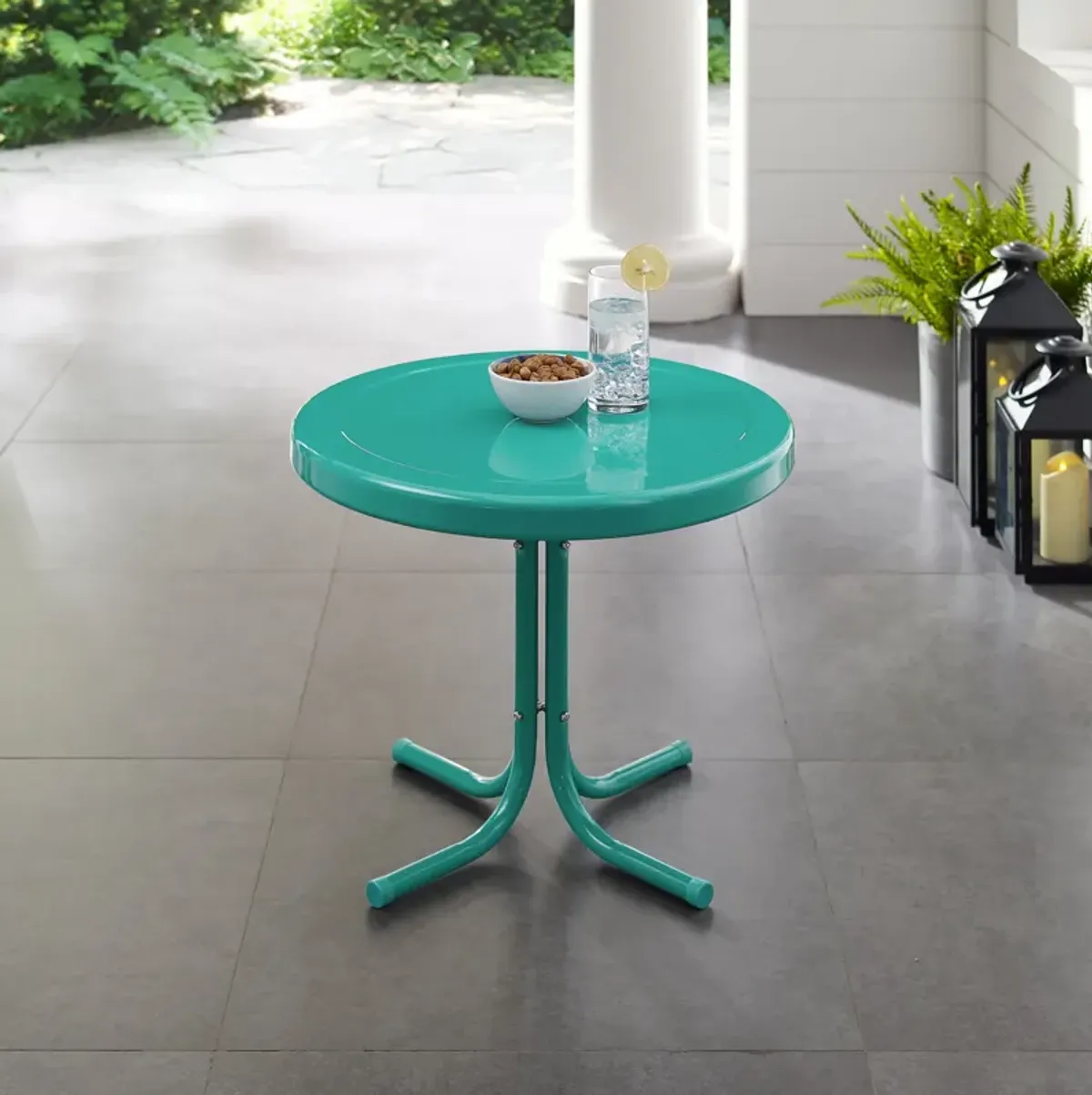 Kona Outdoor Side Table - Turquoise