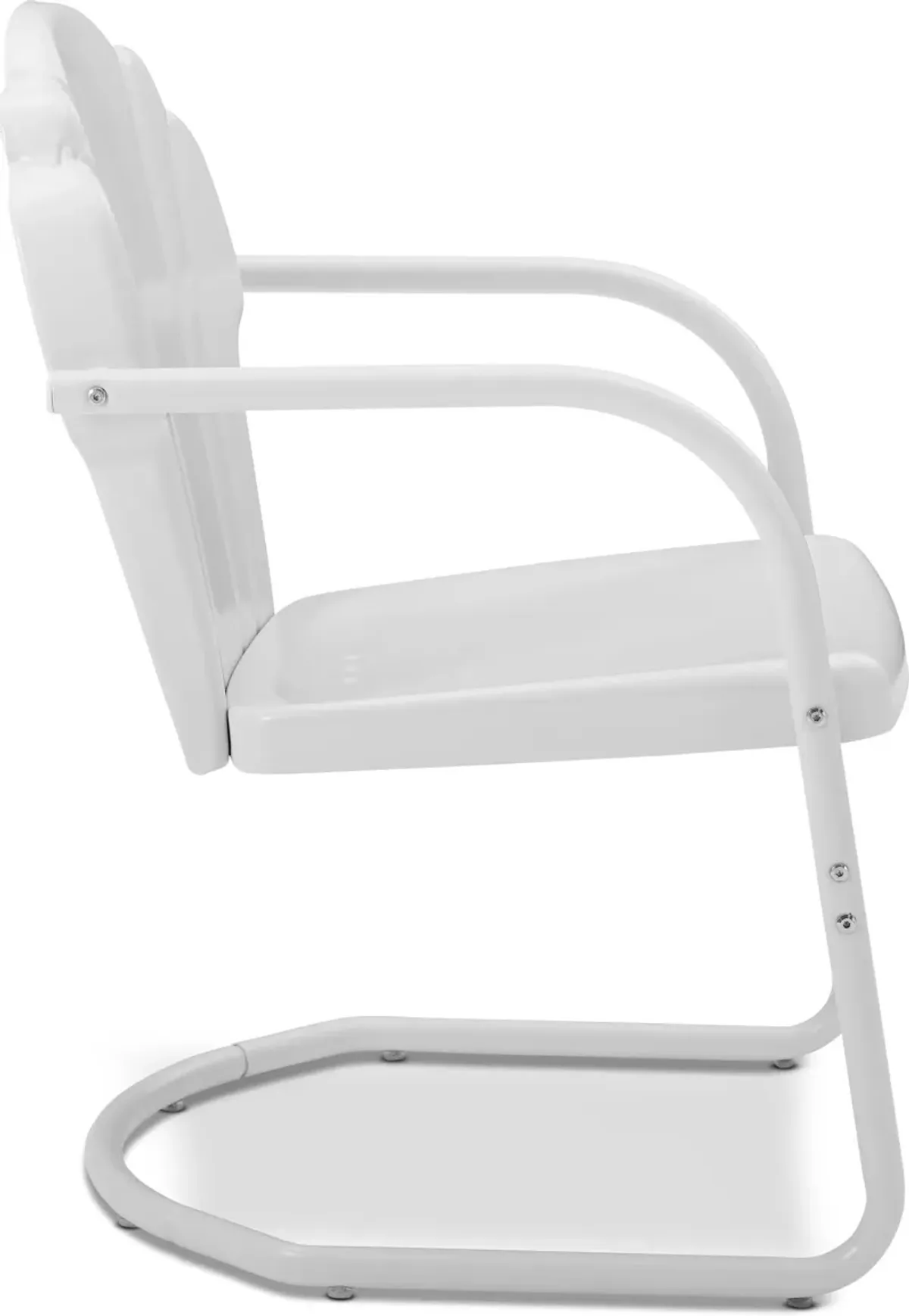 Petal Retro Set of 2 Outdoor Chairs - White