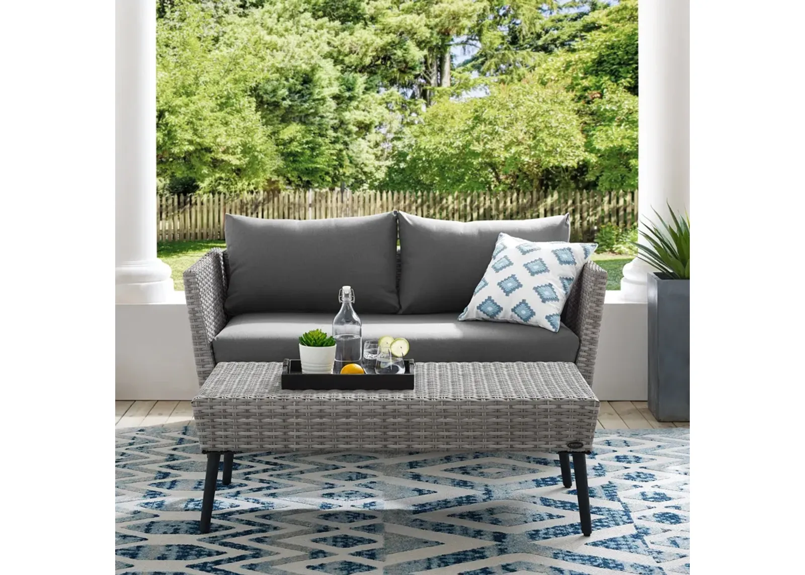 Ventura Outdoor Loveseat and Coffee Table Set