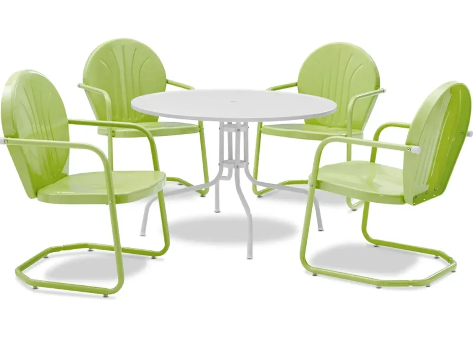 Kona 5-Piece Outdoor Dining Set - Key Lime